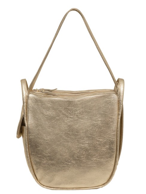 LESAC TRIO Rucksack aus Metallic-Leder Gold - Damentaschen
