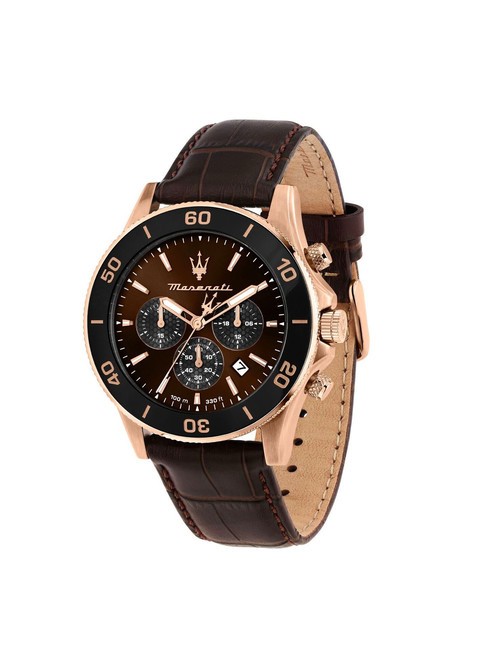 MASERATI COMPETIZIONE Multifunktionsuhr braun - Uhren