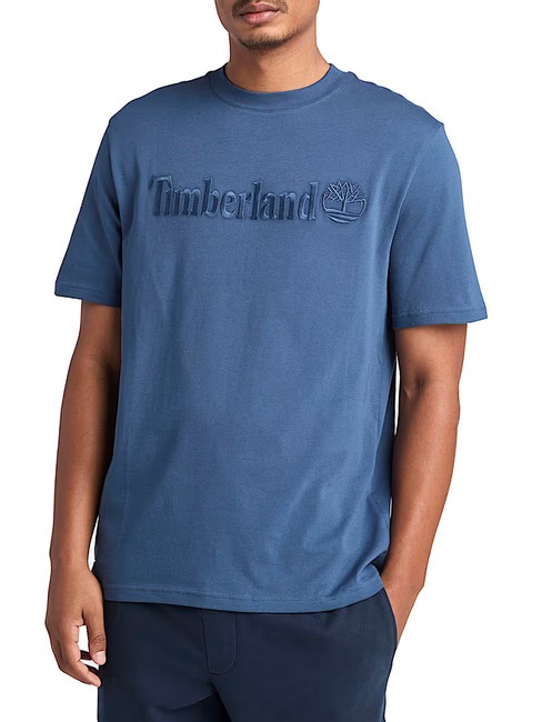 TIMBERLAND EMBROIDERY TONAL Baumwoll t-shirt dunkler Jeansstoff - Herren-T-Shirts