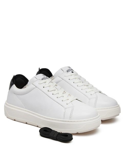 LOVE MOSCHINO BOLD 40 Ledersneaker weiß schwarz - Damenschuhe