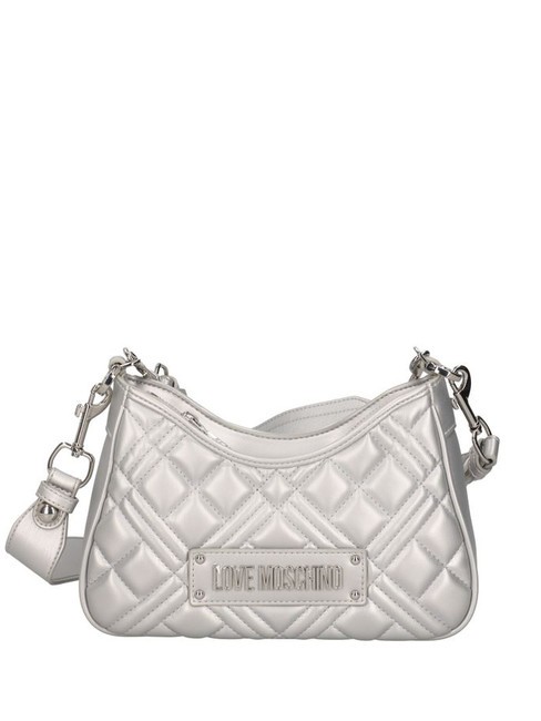 LOVE MOSCHINO QUILTED LM Umhängetasche Silber - Damentaschen