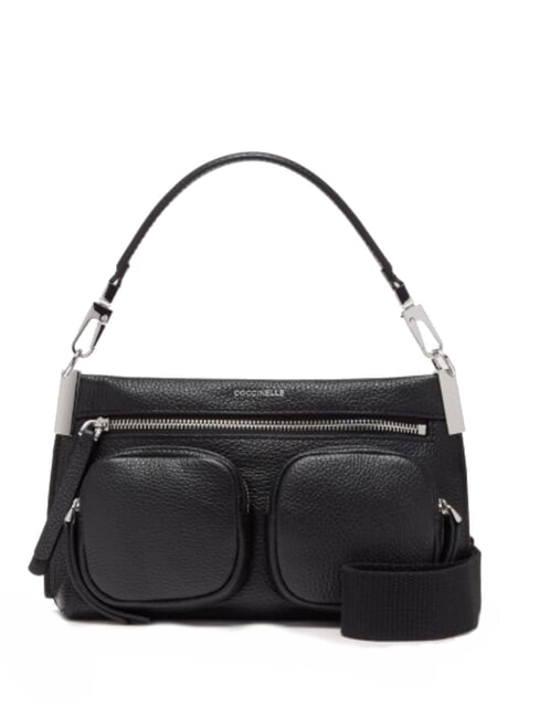 COCCINELLE HYLE Ledertasche mit Taschen Schwarz - Damentaschen