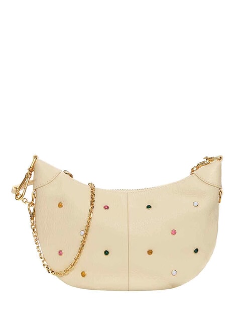 COCCINELLE VIRTUAL CABOCHO Ledertasche mit Applikationen Butter - Damentaschen