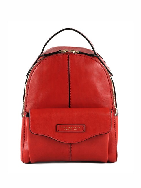 THE BRIDGE GLORIA Lederrucksack mit Tasche gebranntes Orange abb. Gold - Damentaschen