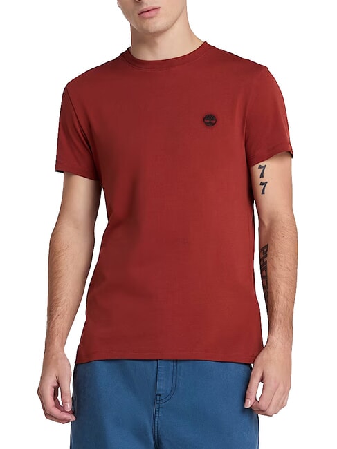 TIMBERLAND SS DUNRIVER CREW Baumwoll t-shirt verbranntes Henna - Herren-T-Shirts