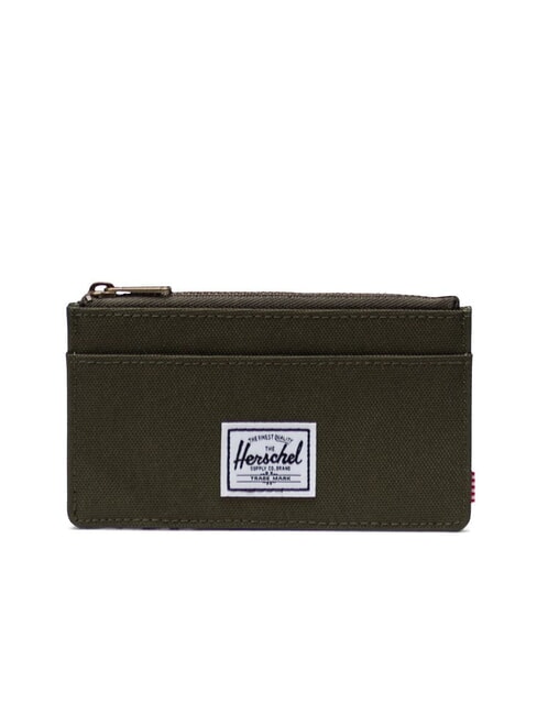 HERSCHEL OSCAR Flaches Kartenetui mit Münzfach Efeu - Brieftaschen Herren
