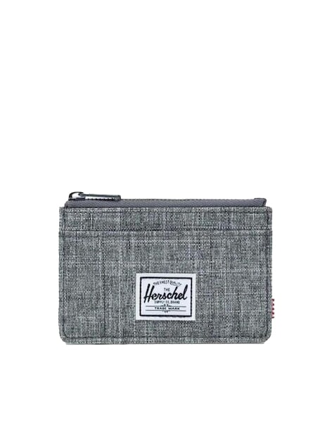 HERSCHEL OSCAR Flaches Kartenetui mit Reißverschluss RABE CROSSHATCH - Brieftaschen Herren