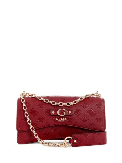 GUESS GERTY Wandelbare Tasche mit Klappe Rotwein - Damentaschen