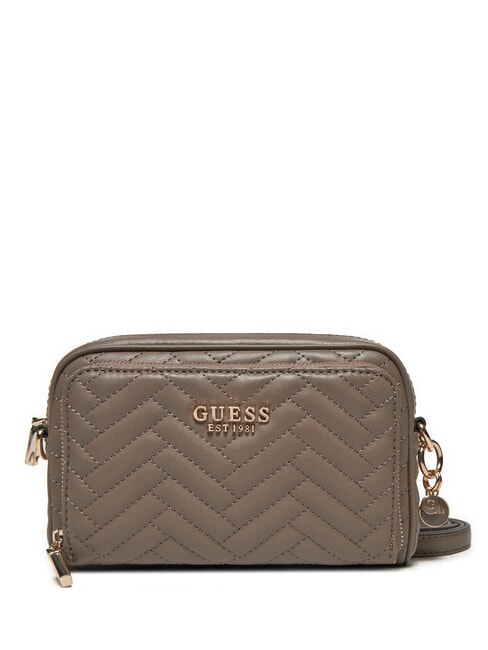 GUESS ANNING Gesteppte Schlafzimmertasche dunkles Taupe - Damentaschen