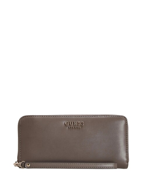 GUESS LAUREL Großes Portemonnaie mit Armband dunkles Taupe - Brieftaschen Damen