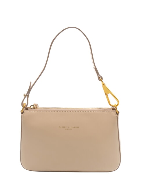 GIANNI CHIARINI BROOKE Umhängetasche aus Leder mit Schultergurt Creme - Damentaschen