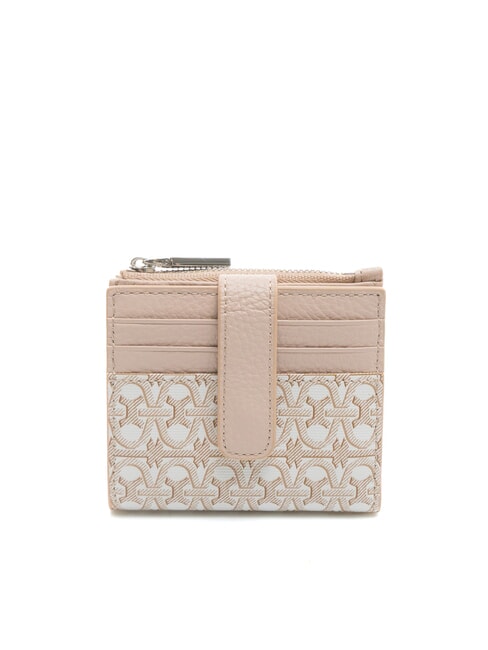 COCCINELLE METALLIC COATED MONOGRAM Mini-Geldbörse mul.blanc/roset - Brieftaschen Damen