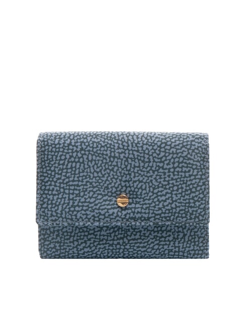 BORBONESE CLASSICA Mittlere Brieftasche mit Klappe Denim - Brieftaschen Damen