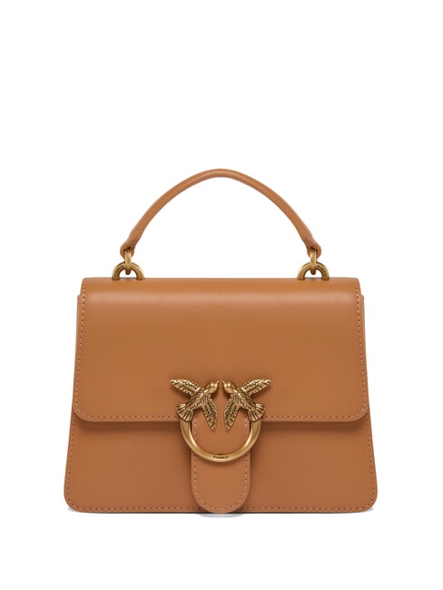 PINKO MINI LOVE BAG Tasche mit Griff Nougat-Antikgold - Damentaschen