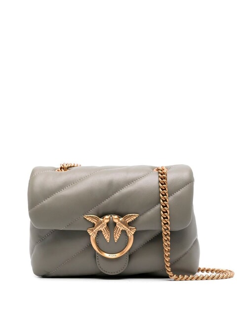 PINKO MINI LOVE BAG Nappatasche grüner Vertiver-Antikgold - Damentaschen