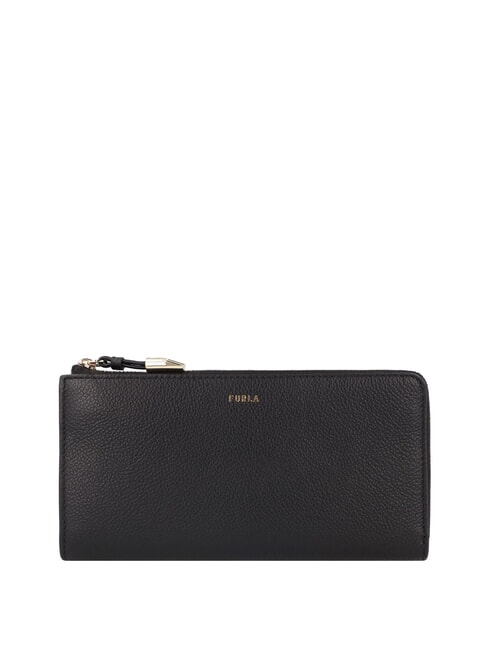 FURLA GOCCIA  Ledergeldbörse Schwarz - Brieftaschen Damen