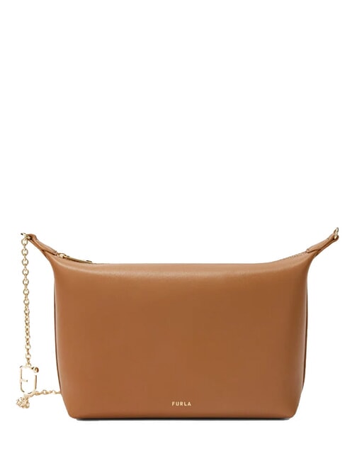 FURLA NUVOLA Mini-Schultertasche aus Leder Brandy - Damentaschen