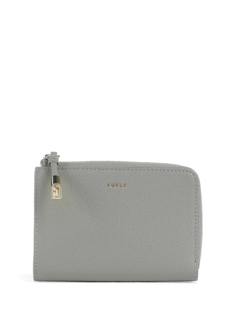 FURLA GOCCIA Kartenetui aus Leder mit Reißverschluss Agave - Brieftaschen Damen