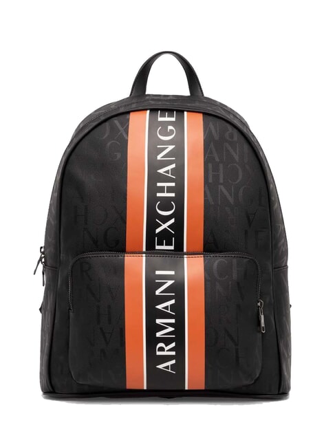 ARMANI EXCHANGE LOGO PRINT 13-Zoll-Laptop-Rucksack schwarz/orange - PC-Rucksäcke