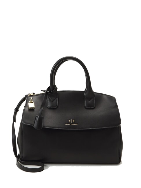 ARMANI EXCHANGE A|X Handtasche mit Vorhängeschloss Schwarz - Damentaschen