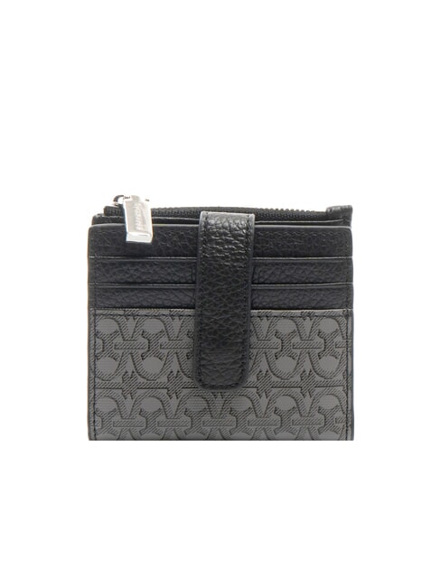 COCCINELLE METALLIC COATED MONOGRAM Mini-Geldbörse MUL.FRU.NOIR / NR - Brieftaschen Damen