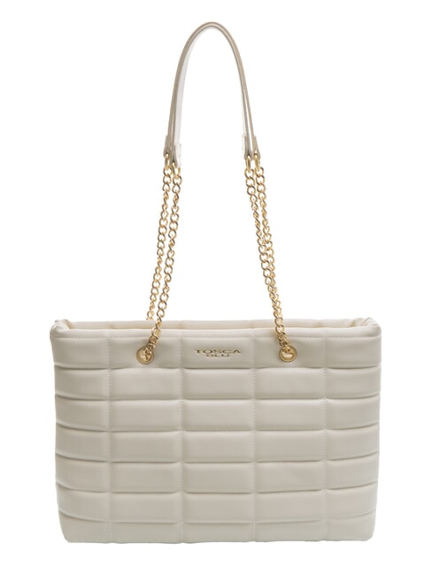 TOSCA BLU PONZA Shopper-Tasche mit Kettengriffen Weiß - Damentaschen