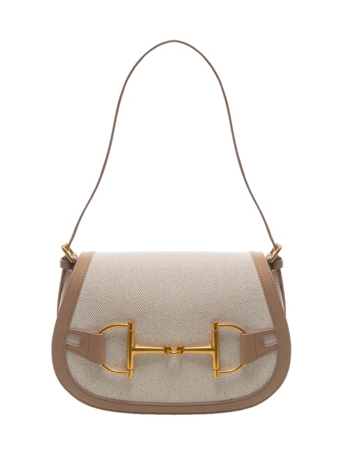 TOSCA BLU POSITANO Tasche mit Klappe und Jacquard-Einsätzen LEDER - Damentaschen