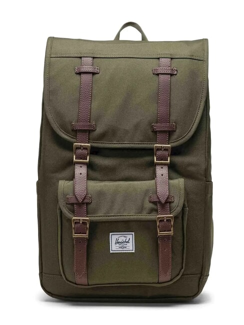 HERSCHEL LITTLE AMERICA MID Mittelgroßer Rucksack Efeu - Rucksäcke für Schule &amp; Freizeit