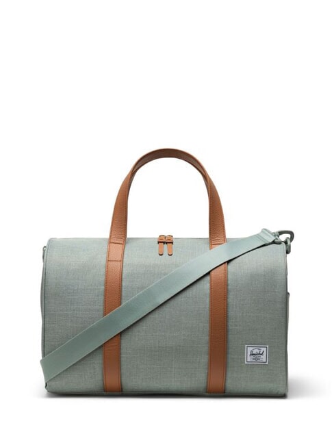 HERSCHEL NOVEL CARRY ON Reisetasche mit Schultergurt Eisberggrüne Kreuzschraffur - Reisetaschen