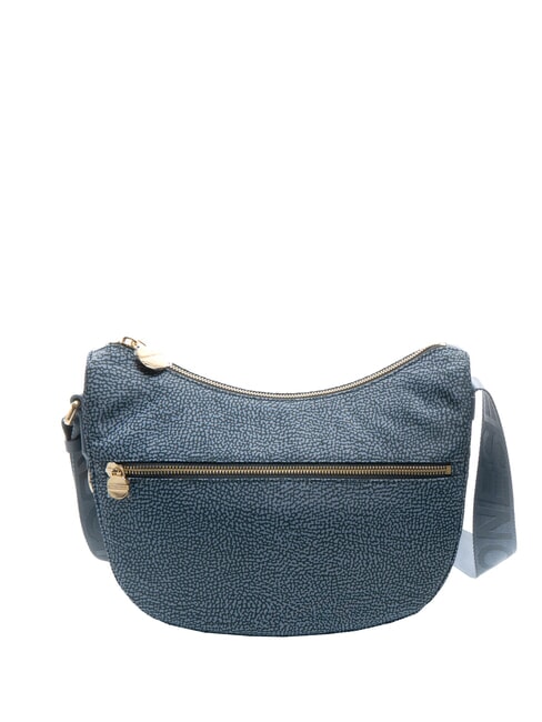 BORBONESE LUNA S Tasche mit Schultergurt Denim - Damentaschen