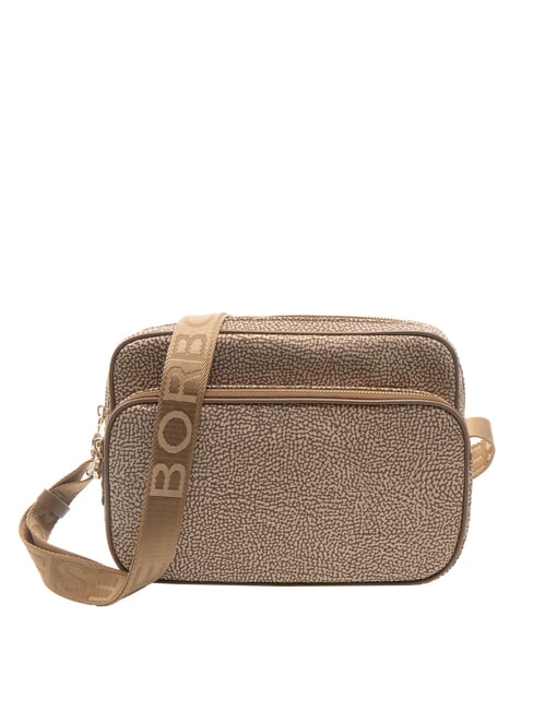 BORBONESE CAMERA CASE MEDIA ECO LINE Umhängetasche beiger Meer - Damentaschen