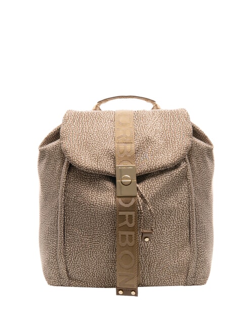 BORBONESE FOLD  Mittelgroßer Rucksack beiger Meer - Damentaschen