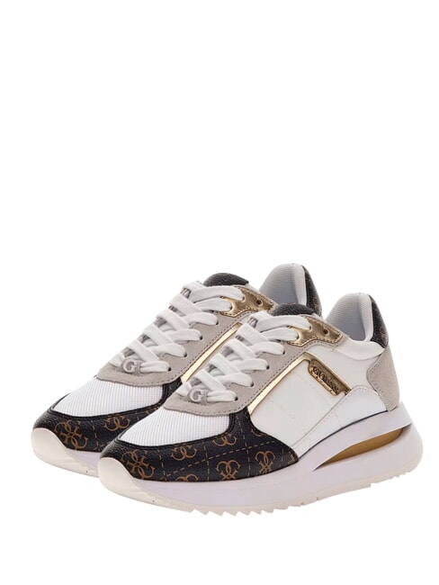 GUESS ENERGY3 Turnschuhe Weiss-braun - Damenschuhe