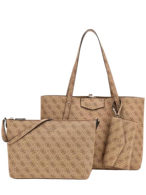 GUESS BRENTON  Umhängetasche mit Clutch MILCH-LOGO - Damentaschen