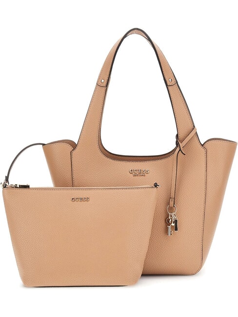 GUESS HELINA Umhängetasche mit Clutch BEIGE - Damentaschen