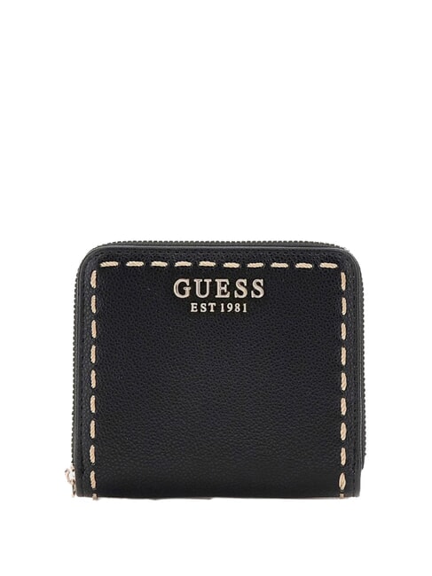 GUESS NASTRA Kleine Geldbörse mit umlaufendem Reißverschluss SCHWARZ - Brieftaschen Damen