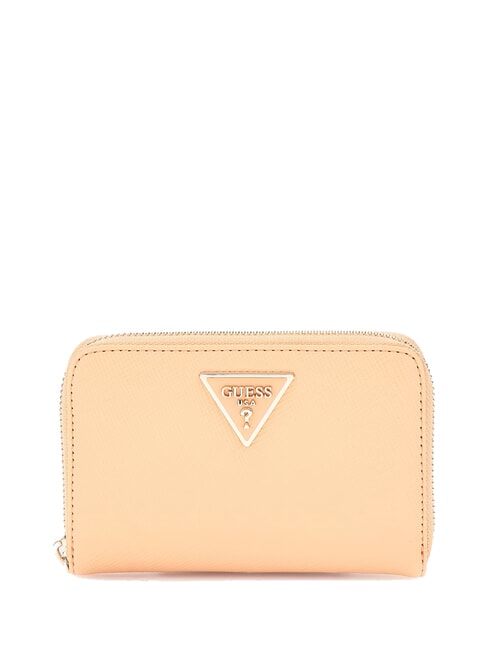 GUESS LAUREL  Mittelgroße Geldbörse mit umlaufendem Reißverschluss Aprikose - Brieftaschen Damen