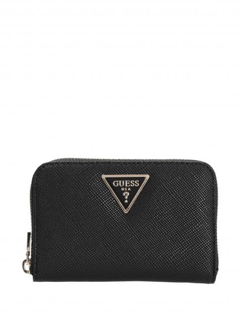 GUESS LAUREL  Mittelgroße Geldbörse mit umlaufendem Reißverschluss SCHWARZ - Brieftaschen Damen