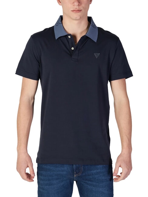 GUESS NOLAN SS Stretch-Kurzarm-Poloshirt smartblue - Herren-Polo-Shirts/Herren-Polo-Shirt/Herrenpoloshirt/Herrenpoloshirts