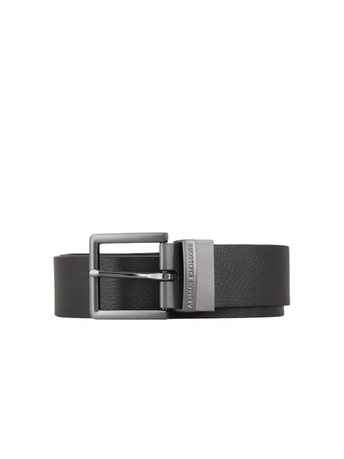 ARMANI EXCHANGE A|X DOUBLE Wende- und verkürzbarer Gürtel schwarz / marineblau - Gürtel