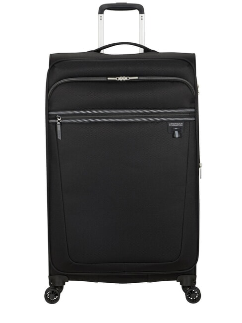 AMERICAN TOURISTER AEROSPIN Großer, erweiterbarer Trolley SCHWARZ - Halbharte Trolleys