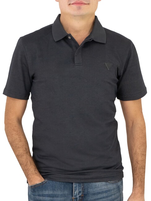GUESS SMALL TRIANGLE T-Shirts blau gefärbtes Garn - Herren-T-Shirts