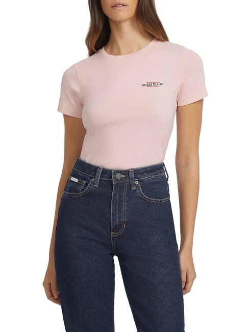 GUESS JEANS SLIM AMERICA Slim-Fit-T-Shirt errötende Baumwolle - T-Shirts und Tops für Damen