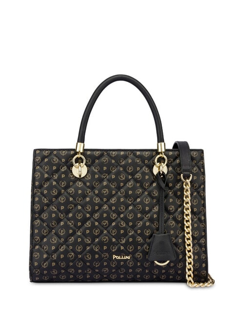 POLLINI HERITAGE MATELASSE Handtasche mit Schultergurt Schwarz - Damentaschen