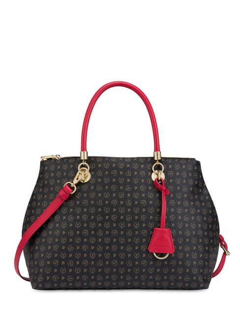 POLLINI HERITAGE  Tasche mit Schultergurt schwarzer Lack - Damentaschen