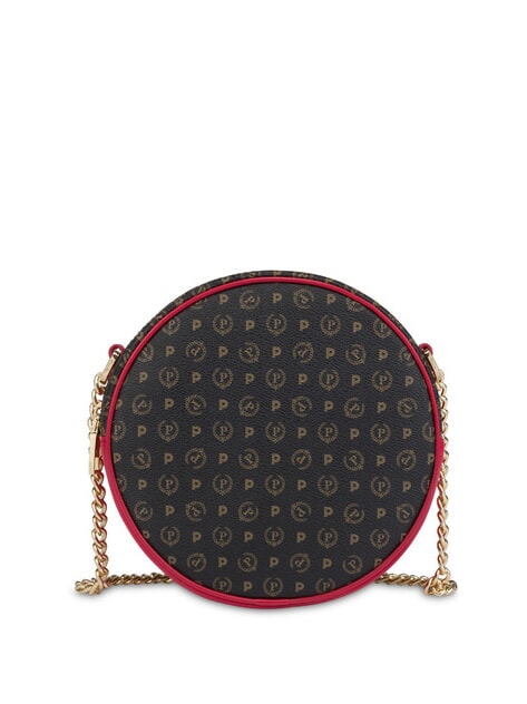 POLLINI HERITAGE Runde Mini-Tasche mit Kette schwarzer Lack - Damentaschen