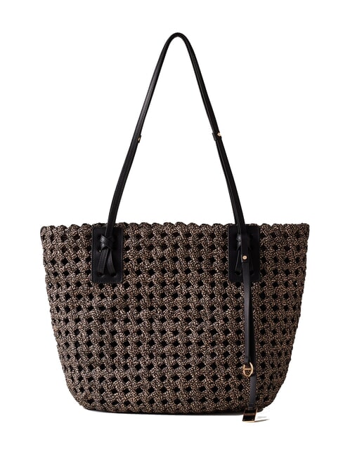 BORBONESE LA NIDO SHOPPER LARGE Umhängetasche OP / NATUR / SCHWARZ - Damentaschen