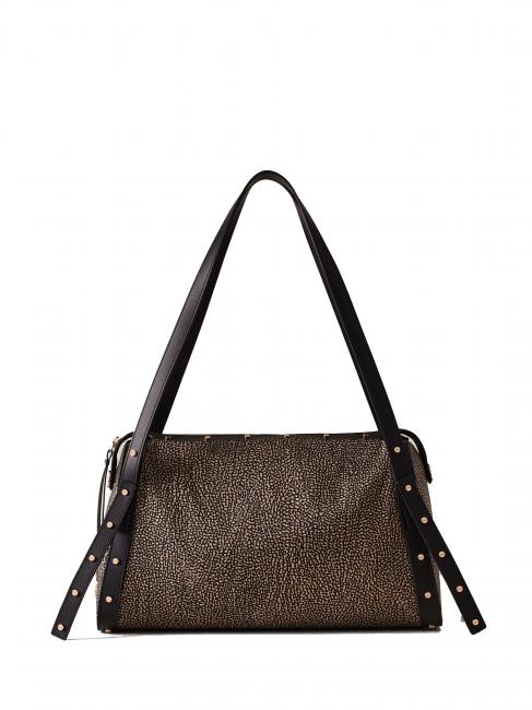 BORBONESE METROPOLE  Schultertasche OP / NATUR / SCHWARZ - Damentaschen