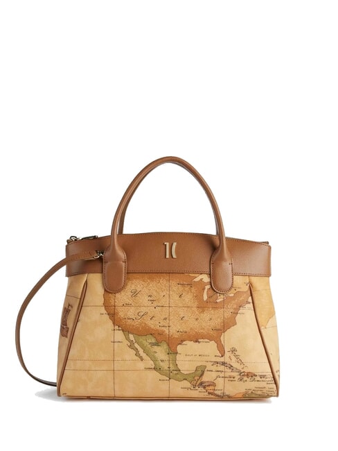 ALVIERO MARTINI PRIMA CLASSE HERITAGE GEO Handtasche mit Schultergurt TABAK - Damentaschen