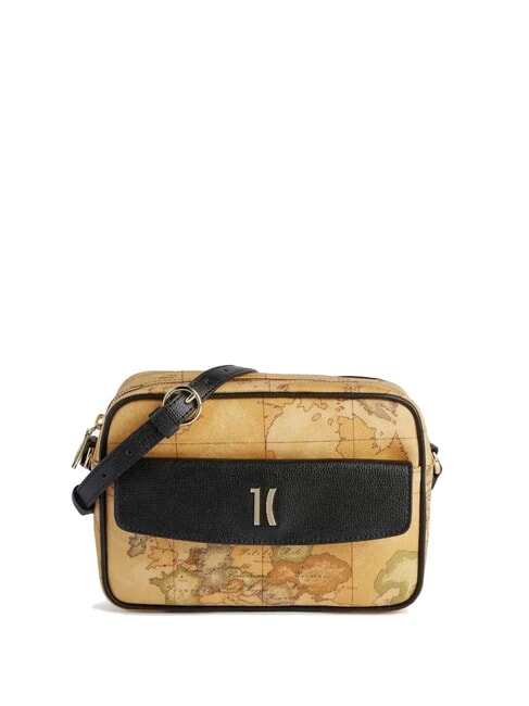 ALVIERO MARTINI PRIMA CLASSE HERITAGE GEO Kleine Reportertasche mit Tasche Schwarz - Damentaschen